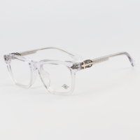 2025 nouveau Design Rectangle Transparent noir cadre marbre motif Logo personnalisé Durable pleine jante lunettes de lecture cadres pour