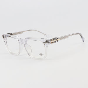 2025 Nieuwe Ontwerp Rechthoek Transparant Zwart Frame Marmeren Patroon Aangepast Logo Duurzaam Volledige Rand Leesbrilmonturen Voor - Product Image 2