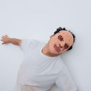 Maschera in Latex per Halloween, Cosplay Spaventoso con Lingua Lunga, Copricapo <span class=keywords><strong>Horror</strong></span> in Latex - Product Image 5