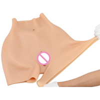 Culotte en silicone pour travestis et transgenres, avec fesses et hanches volumineuses, faux vagin et effet de rehaussement des fesses