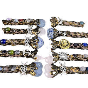 High Quality Factory Direct Sale Polished Wooden Crystal Magic Stick DIY Cloud Shape Crystal Image Fengshui Inspired Home
