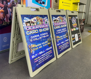 Tùy chỉnh Trắng nhựa a-board Poster chủ giá rẻ khung quảng cáo cho vỉa hè dấu hiệu - Product Image 4