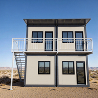Maison préfabriquée pliable à deux étages, conteneur pliable à montage rapide