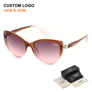 2025 Trending Fashion Cat Eye Frame Gradient Lens Sunglasses Custom Logo Shades With UV400 Sun Glasses for Women - Product Image 1