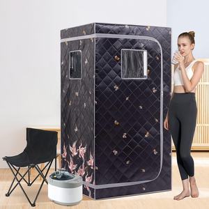 Smartmak Ensemble sauna à vapeur complet pour la maison, grand sauna spa portable 4L pour une personne - Product Image 6