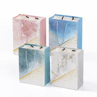 Sac cadeau en marbre personnalisé avec dorure à chaud et poignée en corde – Qualité supérieure pour mariage, anniversaire – Logo/taille personnalisés – Emballage robuste et élégant