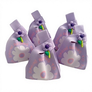 Sacs cadeaux haut de gamme pour festivals, mariages et anniversaires, avec motif floral, fermeture ouverte, deux poignées, en polyester - Product Image 1