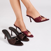 Sandales à talons hauts élégantes et sexy pour femme, légères, à bout ouvert, pour l'extérieur, automne et été, modèle 4302A-48