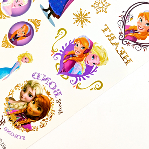<span class=keywords><strong>Disney</strong></span> Frozen <span class=keywords><strong>tatoo</strong></span> Stickers per feste e attività all'aria aperta, Elsa Anna personaggio dei cartoni animati Skin Art decalcomanie di lunga durata - Product Image 4