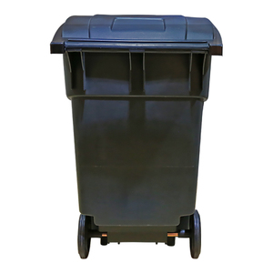 Poubelle commerciale à usage intensif de style américain en plastique de 55 gallons avec roues Barre de levage avant Conteneur à ordures - Product Image 4