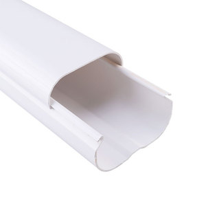 Couverture de canalisation en PVC blanc Yu-Soo pour la décoration de climatisation, largeur 50 mm, manchon de protection durable - Product Image 1