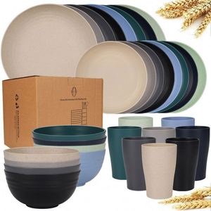 Juego de Cubiertos Temu de Paja de Trigo con Cubo de Almacenamiento Abierto, Sostenible, 16 Piezas, para 4 Personas, Set de Regalo - Product Image 2