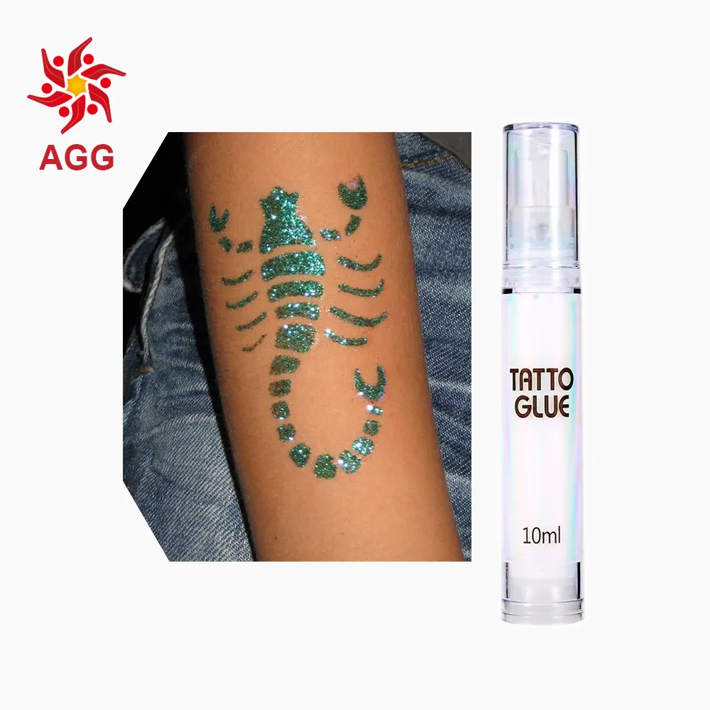 10ミリリットルBody Art Tatoo Glue Durable Body Glitter Fix Glue White Waterproof Tattoo Glue