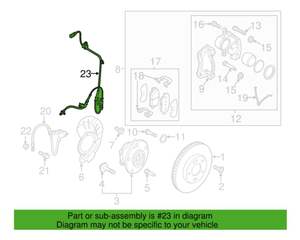 Capteur ABS de voiture, frein ABS, capteur de vitesse AVANT gauche conducteur OEM 59810G2000 pour <span class=keywords><strong>IONIQ</strong></span> 2017-2019 59810-G2000 59810 G2000 - Product Image 5