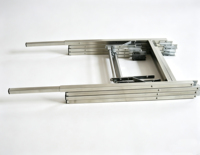 Pieds de table pliables en métal réglables en hauteur, pieds de table télescopiques, pieds de table extensibles 29/39 pouces
