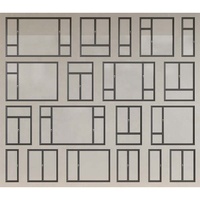 Fenêtre en aluminium à double vitrage haute sécurité, anti-effraction classe RC2, anti-perçage, personnalisée pour maison et appartement urbains