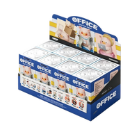 Nouvelle Collection 2026 : Boîte Mystère Lulu Piggy Office Series Thème Animaux – 8 Figurines de Cochon en PVC 100% Originales, Jouet de Collection Échelle 1/12 pour Enfants