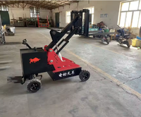 Mini-grue télescopique hydraulique électrique tout-terrain portable pour levage hors route