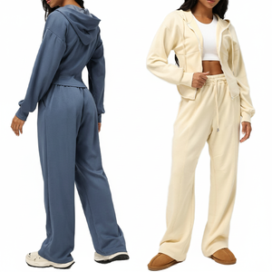 Sweat à capuche personnalisé pour femmes, pull à capuche avec manches longues, tenues décontractées de jogging à fermeture éclair pour l'hiver - Product Image 1