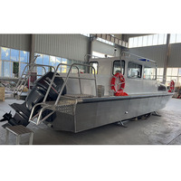 Bateau en aluminium de console centrale de yacht de pêche de luxe professionnel à grande vitesse