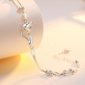 Braccialetto Trendy da Donna Sang Zhi <span class=keywords><strong>con</strong></span> Design Unico, Versatile, <span class=keywords><strong>con</strong></span> Perline e <span class=keywords><strong>Volpe</strong></span>, Regalo di Compleanno per Studentesse, Placcato Oro Stile Linghu - Product Image 4