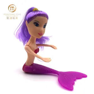 Shantou chenghai speelgoed fabriek mini fashion mermaid plastic poppen voor kinderen