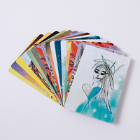 Vente en gros d'usine Sorcière à dos rouge moderne Marseille Tarot Deck Impression de logo personnalisé Carte de jeu étanche pour jouer