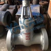 Vanne à opercule en acier inoxydable 6"/8"/10"/12" DN150/DN200/DN250/DN300 316L/304/CF8M/CF3M PN16 à tige montante à brides