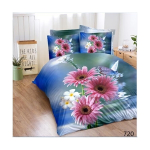 Nhà máy 3D hoa in <span class=keywords><strong>Comforter</strong></span> Duvet cover gối tấm ga trải giường thiết lập - Product Image 6