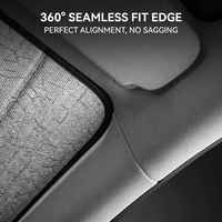 Pare-soleil pour toit ouvrant Melco Tesla Model 3/Y, polyester gris argenté de 2 mm d'épaisseur, isolation thermique, pare-soleil 2021-2023