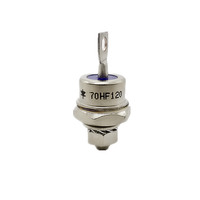 Diode haute puissance 70HF120 70HFR120 Inverse Négatif Fileté 6MM Exportation Redresseur Tube Redresseur Diode