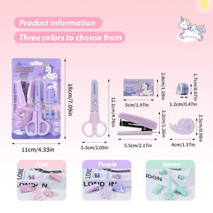 Ensemble de 6 pièces de papeterie <span class=keywords><strong>licorne</strong></span> fantaisiste populaire - Papeterie polyvalente mignonne pour les étudiants et les artistes, idéal pour offrir en cadeau - Product Image 2