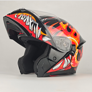 Casco de Motocicleta Abierto, Modular, con Luz Trasera LED, Aprobado por DOT, para Todas las Estaciones, para Ciclismo y Motocross, Modelo LV115, Venta Caliente - Product Image 4
