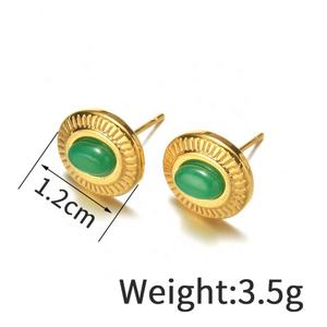 ต่างหูแฟชั่นดีไซน์เก๋สำหรับผู้หญิง งานปาร์ตี้ รูปหัวใจ ผลไม้ ดอกไม้ รูปทรงเรขาคณิต สแตนเลสสตีล 14K - Product Image 5