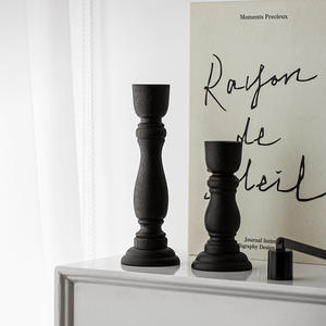 LANJO Chandelier en bois rétro européen de luxe, porte-bougie d'aromathérapie, décoration de table, accessoire pour dîner romantique - Product Image 6