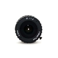 Objectif à mise au point manuelle ODM 1/2.7'' 2.5mm F2.0, objectif numérique pour appareil de vision nocturne, objectif fixe, monture CS, objectif CCTV 3MP