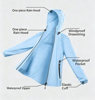 Ensemble imperméable deux pièces ultra-fin pour homme et femme, pantalon et veste de moto, randonnée en plein air, imperméable et respirant