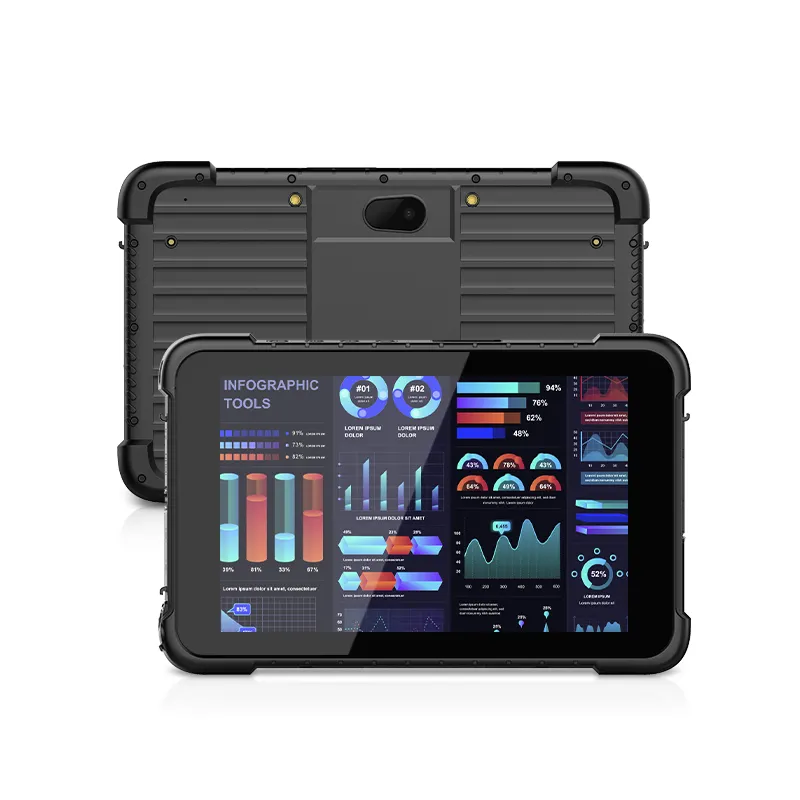 Rugged Tablet PC MIL-STD-810G Win 10 Chống Sốc Không Thấm Nước Cầm Tay GPS Công Nghiệp 8 Inch Gồ Ghề Máy Tính Bảng