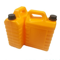 Bidon carré en plastique HDPE avec bouchon, pour transport d'huile et d'eau, conteneur, fût, baril, échantillon gratuit, 25 litres, 20 L, 50 Litros