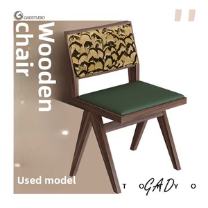 Meubles de restaurant de style vintage français en jacquard, ensemble de table et de chaises en bois pour bar, restaurant, café - Product Image 5