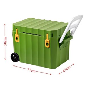 Горячая новинка: Термоконтейнер-холодильник складной <span class=keywords><strong>80</strong></span> л с леопардовым принтом, водонепроницаемый, для хранения продуктов на природе - Product Image 4