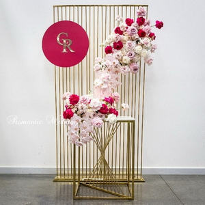 Shiny Golden Wedding Arch Stage Background Metal <b>Balloon</b> Arch Stand Wedding Arches Backdrop for Party Birthday Events Supplies - Product Image 3