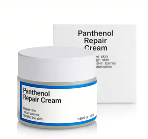Crème réparatrice OEM à la bêta-panthénol, hydratant visage avec panthénol et soulagement des rougeurs, réparation de la barrière cutanée et crème apaisante - Product Image 1