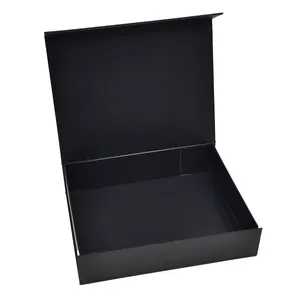 カスタム磁気ボイトコフレットボックスカドースカトールディカルタカハスカイシャスデレガロパペル黒紙板紙段ボール箱