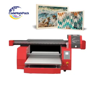 UV Flatbed Printer 5060 UV-Printer Flatbed Fles UV-Printer Platte Bed Drukmachine Voor Telefoonhoes Hout Pvc-Kaart