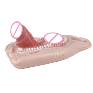 FAAK Nuevo diseño Realista <span class=keywords><strong>Strapon</strong></span> Dildo Grinder SexToy Silicona Masturbación femenina Productos Masajeador vaginal para adultos Lesbina Gay - Product Image 5