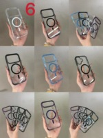 Coque de Téléphone Mobile Transparente en Acrylique TPU+PC à Couverture Complète avec Protection d'Écran pour Google et iPhone 17 Pro Max AIR