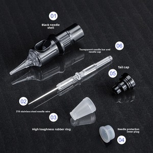 เครื่องสักคิ้วแบบโรตารี่ รุ่น 1209RL ใช้แล้วทิ้ง พร้อมตลับเข็มสแตนเลส สำหรับสักคิ้วถาวร PMU - Product Image 4