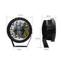 Super lumineux 12v 24v camion pare-chocs tout-terrain projecteur 7 pouces feux de conduite ambre blanc rond Led lumière de travail