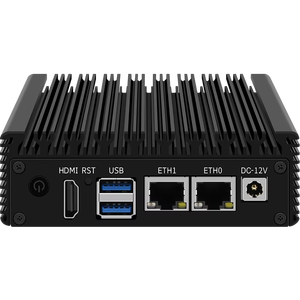 Lüfterloser Mini-PC Intel Quad <span class=keywords><strong>Core</strong></span> 4K 60Hz DDR4 RAM RS232 SSD für Geschäftsanwendungen Windows 10/11/Linux - Product Image 1